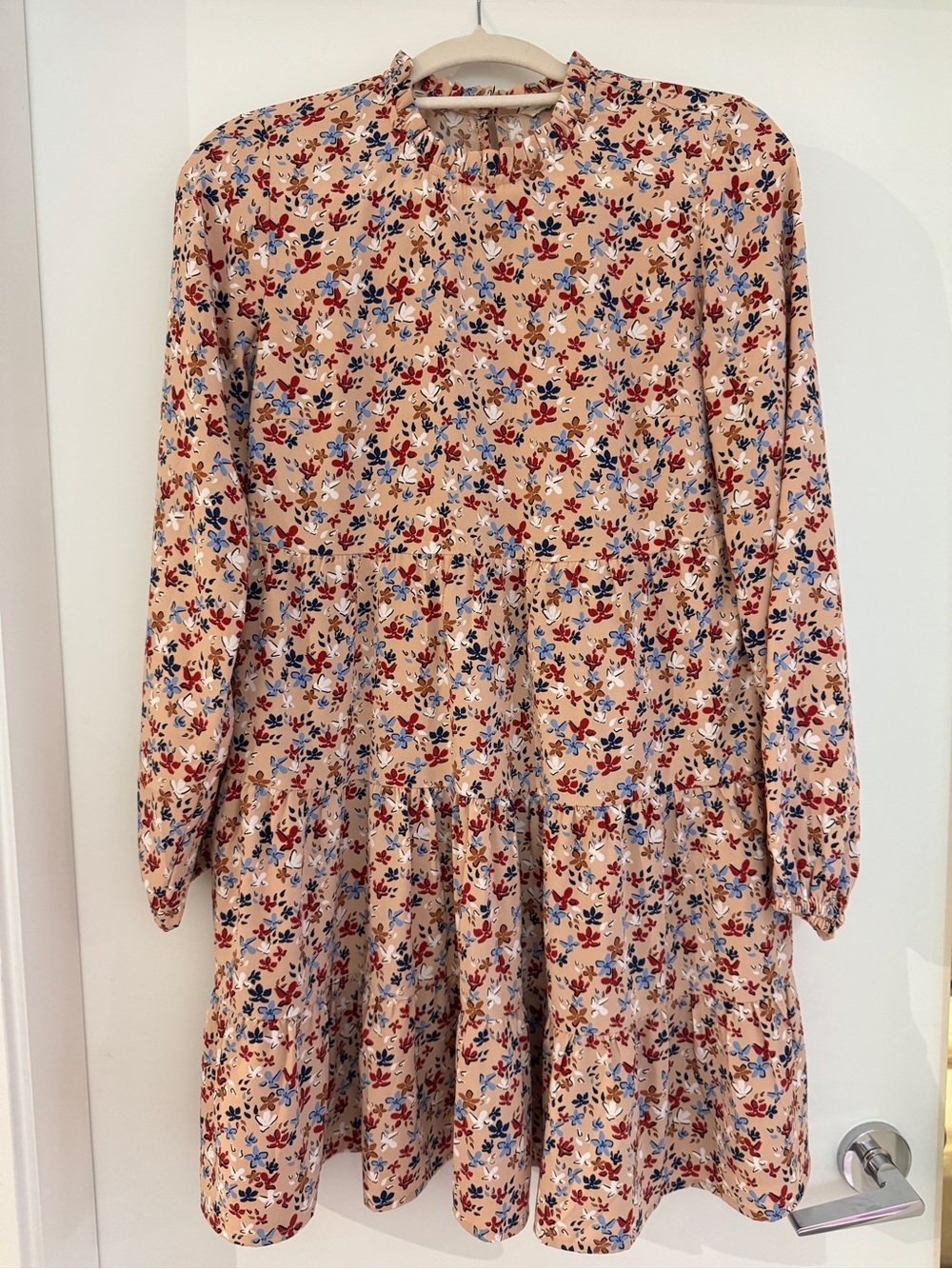 Tom Tailor Floral Tiered Long-Sleeve Dress